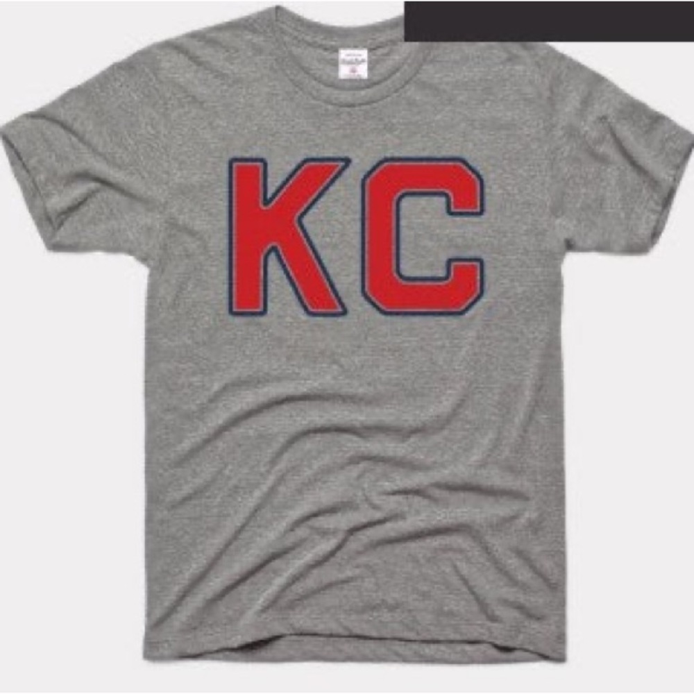 Charlie Hustle Vintage KC Monarchs Grey Medium T-Shirt